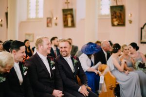 Wedding guests at Kent wedding