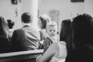 Baby at kent wedding