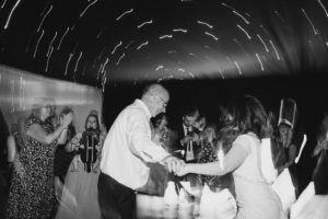 Dance floor at kent wedding reception, ferry house inn