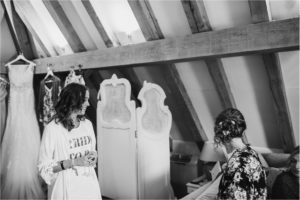 Bride and bridal party at Old Kent Barn