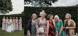 Family portaits in gardens of Old Kent Barn