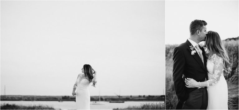 Bride and groom portraits at The Ferry House Inn