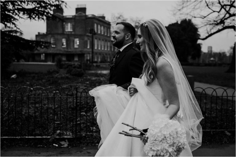 Bride and Groom at Clissold Park